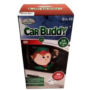 Gemmy - North Pole Elf Car Buddy Airblown 3 ft Inflatable (New)